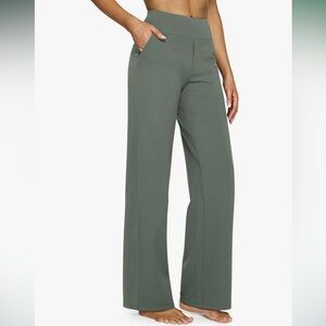 G4Free Yoga Pants Women Wide Leg Pants with Pockets Medium 29” Inseam